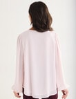 Ella J Ruffle Top, Dusky Pink product photo View 02 S