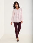 Ella J Ruffle Top, Dusky Pink product photo View 03 S
