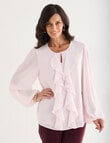 Ella J Ruffle Top, Dusky Pink product photo View 06 S