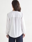 Ella J Broderie Shirt, White product photo View 02 S
