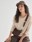 Zest Supersoft Brushed Crew Tee, Natural product photo View 05 S