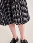 Jigsaw Gita Pleated Midi Skirt, Check product photo View 06 S
