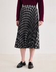 Jigsaw Gita Pleated Midi Skirt, Check product photo View 07 S
