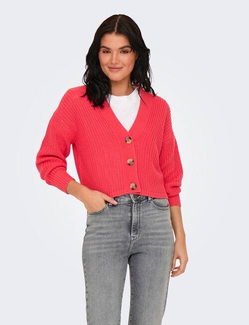 ONLY Carol Long Sleeve Cardigan, Cayenne product photo