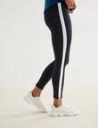 Superfit Contrast Panel Limitless Leggings, Black product photo View 05 S