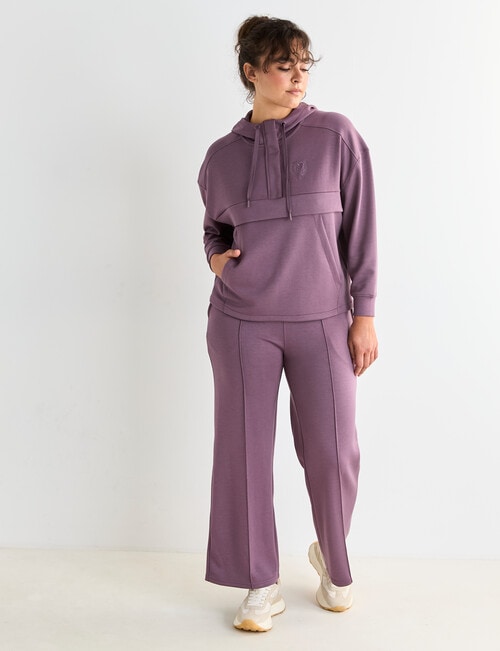 Superfit Wide Pintuck Pant, Musk product photo View 03 L