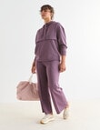 Superfit Quarter Zip Placket Sweatshirt, Musk product photo View 03 S