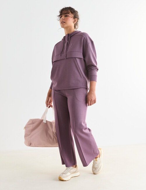 Superfit Quarter Zip Placket Sweatshirt, Musk product photo View 03 L
