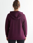 Superfit Stepped Hem Hoodie, Cherry Lacquer product photo View 02 S