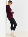 Superfit Stepped Hem Hoodie, Cherry Lacquer product photo View 03 S