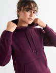 Superfit Stepped Hem Hoodie, Cherry Lacquer product photo View 06 S