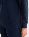 Superfit Stepped Hem Hoodie, Bright Navy product photo View 04 S