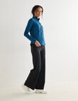 Superfit Wide Leg Active Pant, Black product photo View 03 S
