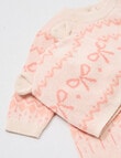 Little Bundle Pink Flower Knit All In One, Pink product photo View 02 S