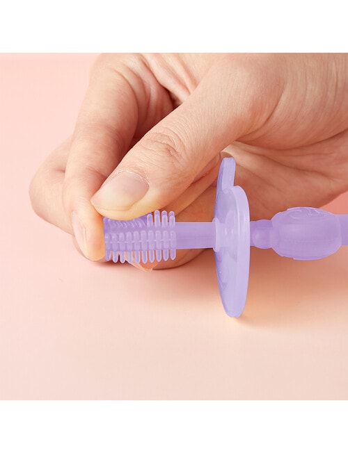 Haakaa 360&deg; Silicone Toothbrush, Lilac product photo View 03 L