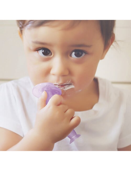Haakaa 360&deg; Silicone Toothbrush, Lilac product photo View 04 L
