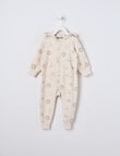 Little Bundle Safari Friends Fleece All-in-One, Beige product photo