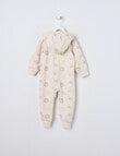 Little Bundle Safari Friends Fleece All-in-One, Beige product photo View 04 S