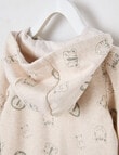 Little Bundle Safari Friends Fleece All-in-One, Beige product photo View 05 S