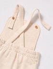 Little Bundle Safari Friends Knit Overall Set, 2-Piece, Cream & Green product photo View 07 S