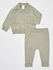 Little Bundle Safari Friends Knit Set, 2-Piece, Moss product photo