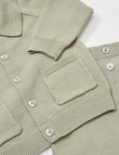 Little Bundle Safari Friends Knit Set, 2-Piece, Moss product photo View 02 S