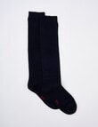 Blue Ink Cotton Rich Knee High Sock, 2 Pack, Navy product photo