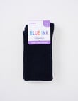 Blue Ink Cotton Rich Knee High Sock, 2 Pack, Navy product photo View 02 S