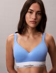Calvin Klein Icon Cotton Modal Bralette, Blue Descent product photo View 02 S