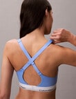 Calvin Klein Icon Cotton Modal Bralette, Blue Descent product photo View 04 S