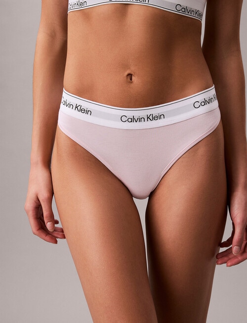Calvin Klein Icon Cotton Modal Thong, Cradle Pink product photo View 04 L