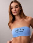 Calvin Klein Heritage Athletic Lightly Lined Bandeau, Blue Descent product photo View 02 S