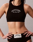 Calvin Klein Heritage Athletic Unlined Bralette, Black product photo View 03 S