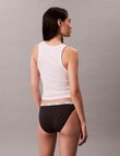 Calvin Klein Icon Logo Bikini Brief, 3-Pack, Black, Grey & Animal product photo View 05 S