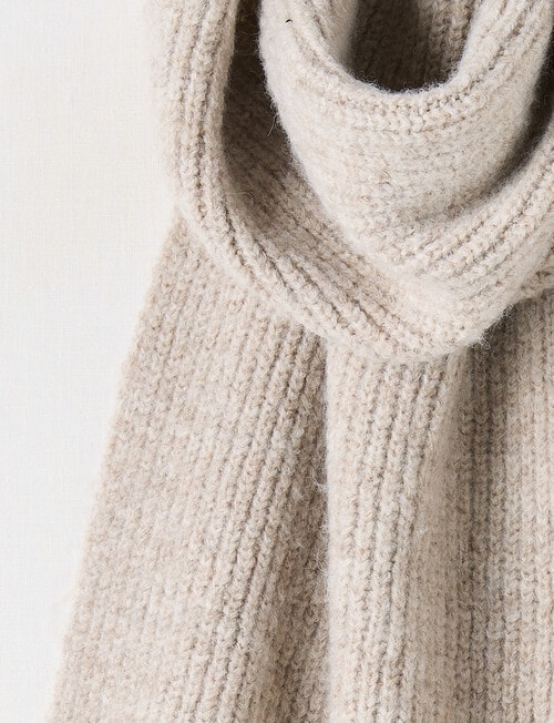 Boston + Bailey Rib Scarf, Mocha Marle product photo View 02 L