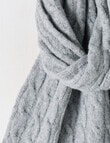 Boston + Bailey Cable Scarf, Grey Marle product photo View 02 S