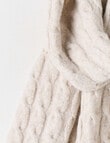 Boston + Bailey Cable Scarf, Oat Marle product photo View 02 S
