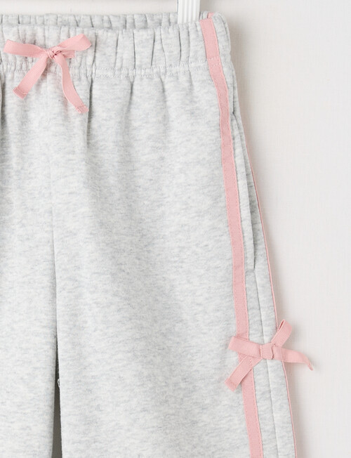 Mac & Ellie Wide Leg Tape Trackpant, Grey Marle product photo View 02 L