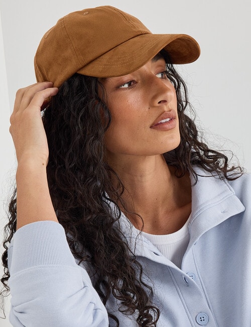 Boston + Bailey Suede Cap, Tan product photo View 07 L