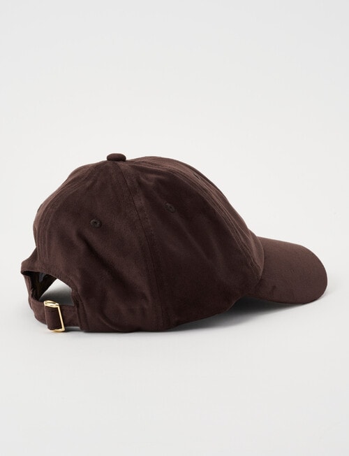 Boston + Bailey Suede Cap, Espresso product photo View 02 L