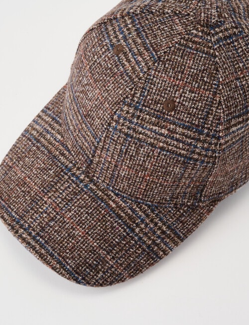 Boston + Bailey Check Cap, Brown product photo View 03 L