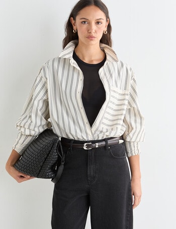 Mineral Melt Shirt, Chalk Stripe product photo