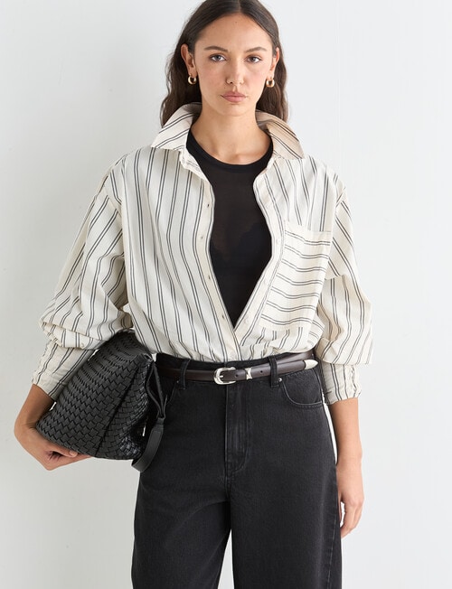 Mineral Melt Shirt, Chalk Stripe product photo