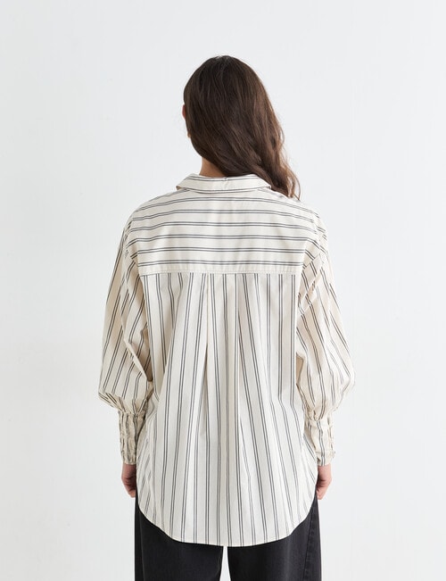 Mineral Melt Shirt, Chalk Stripe product photo View 02 L