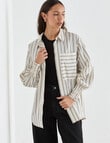 Mineral Melt Shirt, Chalk Stripe product photo View 05 S