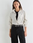 Mineral Melt Shirt, Chalk Stripe product photo View 09 S