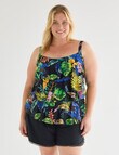 Zest Resort Curve Tiered Tankini, Tropical product photo