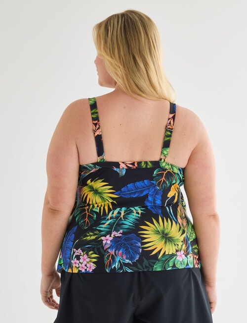Zest Resort Curve Tiered Tankini, Tropical product photo View 02 L