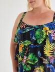 Zest Resort Curve Tiered Tankini, Tropical product photo View 04 S