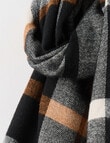 Boston + Bailey Check Scarf, Black, Ivory & Sunbaked product photo View 02 S